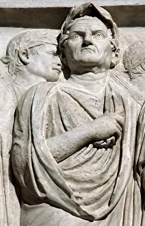 Allegorical: Ara Pacis Augustae. Processional frieze. Detail. Relief. Nor
