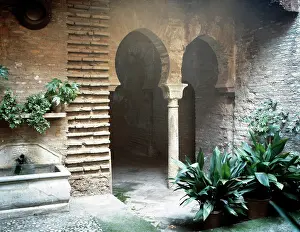 Alhambra: Arab baths. 14th century. The Alhambra. Spain