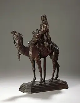 Barye: Arab on a dromedary camel