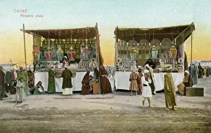 Stall: Arab pastry stalls in Cairo, Egypt