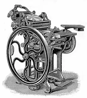 Printshop: Arab Platen printing machine
