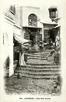 Arab Street with small shops - Algiers, Algeria