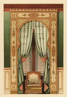Drap: Arab-style wall hanging, circa 1900