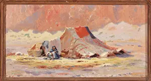 Bedouin: Arab tent in the desert of Blidah