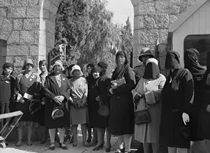 Political Movements: Arab womens protest delegation at the residence