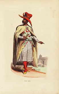 Wahlens: Arabian nobleman in hat, cloak, embroidered