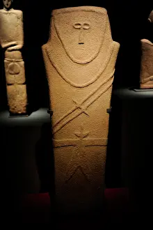 Stele: Arabic peninsula. Anthropomorphe Stele. IV millennum BC. Al-