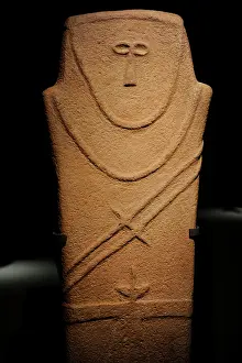 Stele: Arabic peninsula. Anthropomorphe Stele. IV millennum BC. Al-