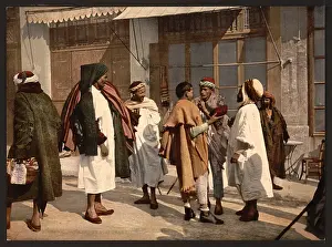 Disputing: Arabs disputing, Algiers, Algeria