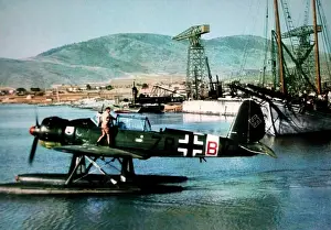 Arado: Arado Ar 196A seen here operating from a Mediterranean