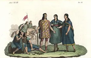 Verico: Araucanian Mapuche or Moluche leader with tunic and axe
