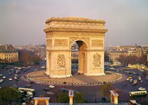 Classic Stock: Arc De Triomphe De L'Etoile Elevated View the