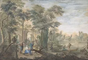 The Liszt Collection: Arcadian Landscape with several Figures and a