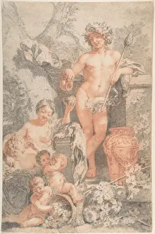 Lairesse: Arcadian Scene with Bacchus, n.d. Black and red