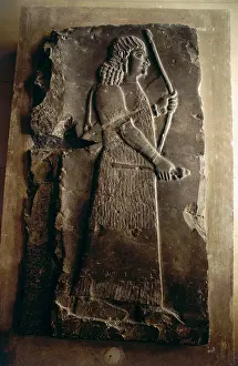 Khorsabad: Arcere, Assyrian high relief from