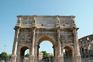 Ivth: Arch of Constantine (Arco di Constantino). Triumpahl arch in