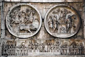 Milvian: Arch of Constantine. Rome. Italy