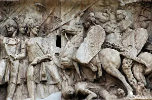 Milvian: Arch of Constantine. Rome. Italy