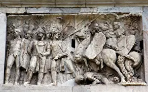 Milvian: Arch of Constantine. Rome. Italy