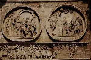 Milvian: Arch of Constantine. Rome. Italy