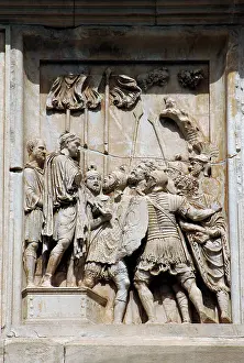 Milvian: Arch of Constantine. Rome. Italy