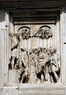Milvian: Arch of Constantine. Rome. Italy