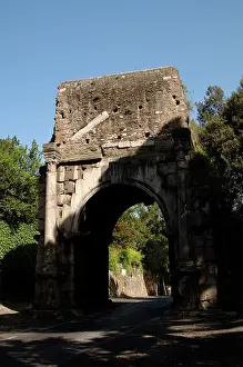 Aqueduct: Arch of Drusus. Rome. Italy
