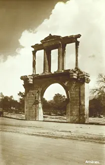 Projecting: The Arch of Hadrian, Athens, Greece