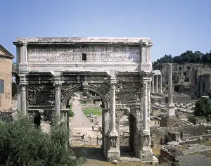 Edifices: Arch of Septimius Severus. 203. ITALY. LAZIO