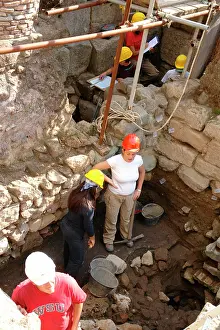 Archaeologists: Archaeological excavations, Roman Forum, Rome, Italy
