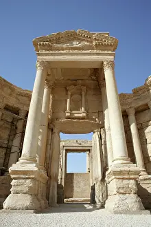 Pediments: Archaeological site of Palmyra, Syria