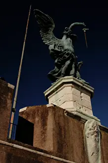 Archangel: Archangel Michael, 1753. Statue by Peter Anton von Verschaff