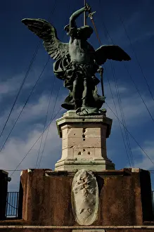 Archangel: Archangel Michael, 1753. Statue by Peter Anton von Verschaff