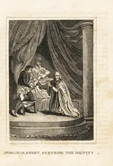 12th Century: Archbishop Anselm exiled by the English king, 12th century