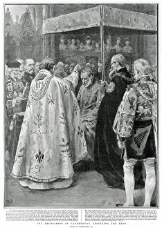 Anointing: Archbishop of Canterbury Anointing the King Edward VII