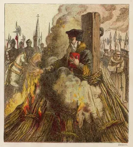 Atonement: Archbishop of Canterbury Thomas Cranmer, burnt alive for her