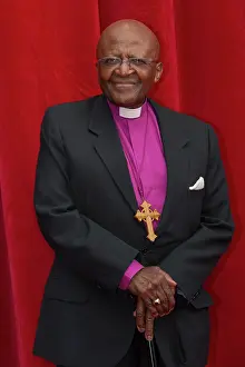 Emeritus: Archbishop Desmond Tutu arriving to the world