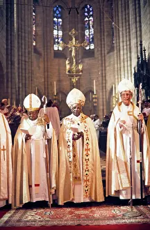 Adil: Archbishop Desmond Tutu (centre) at a religious