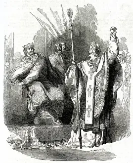 Chronicles: Archbishop of York cursing William the Conqueror