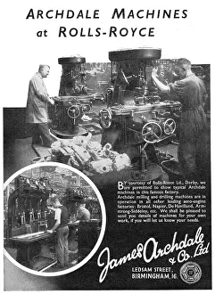 Archdale: Archdale Machine Tools At Rolls-Royce