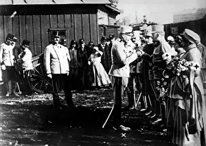 Archduke: Archduke Franz Salvator bids farewell to Red Cross personnel