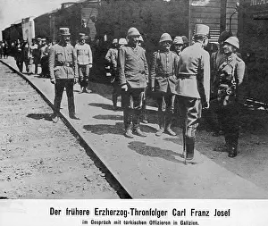 Archduke: Archduke Karl Franz Joseph during a visit to Galicia 1916
