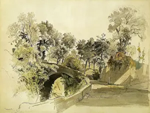 Haseltine: Arched Bridge and Trees