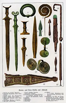 Artefacts: archeology, excavation, ancient artefacts, bronze