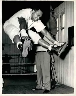 Yolande: Archie Moore, boxer, in training in the UK