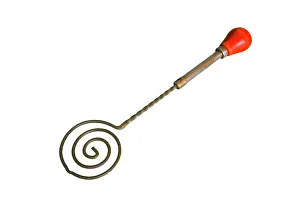 Swirl: Archimedes whisk with red handle