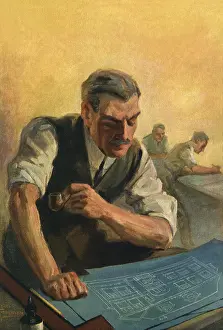 Drafting: Architect with Plans