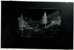 Footbridge: Architect's Drawing Negative - Footbridge, Lake District
