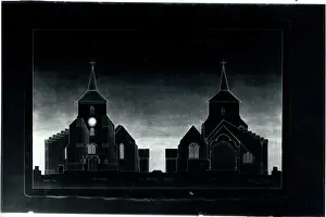 Croydon: Architect's Drawing - Plans for St John the Evangelist Churc