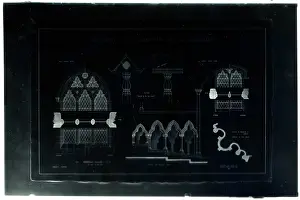 Croydon: Architect's Drawing - Plans for St John the Evangelist Churc